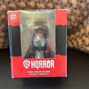 Mini Snow Globe - Red/Black